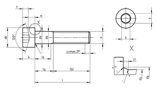 ASME B18.3 Hexagon Socket Head Cap Screws